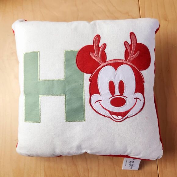 3 x Disney Mickey Mouse Ho Ho Ho Christmas Throw Pillows St. Nicholas Square - Picture 3 of 10